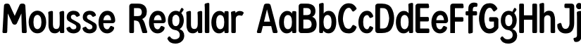 Mousse Regular font
