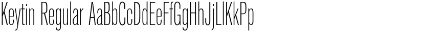 Keytin Regular font