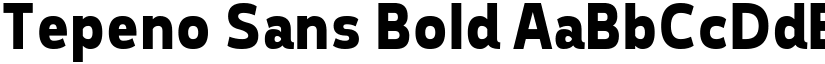 Tepeno Sans Bold font