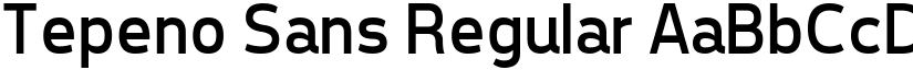 Tepeno Sans Regular font