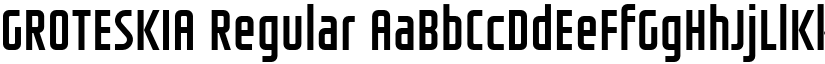 GROTESKIA Regular font