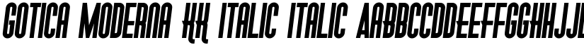 Gotica Moderna KK Italic Italic font