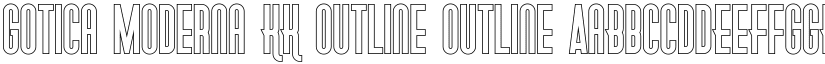 Gotica Moderna KK Outline Outline font
