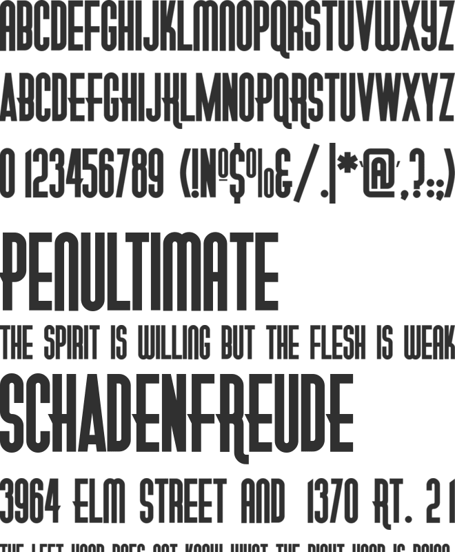 Gotica Moderna KK font preview