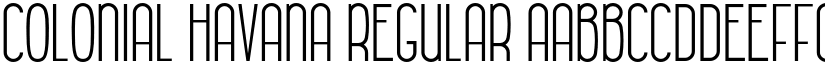 Colonial Havana Regular font