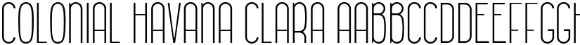 Colonial Havana Clara font