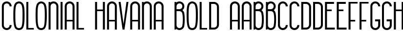 Colonial Havana Bold font