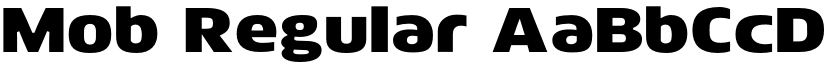 Mob Regular font