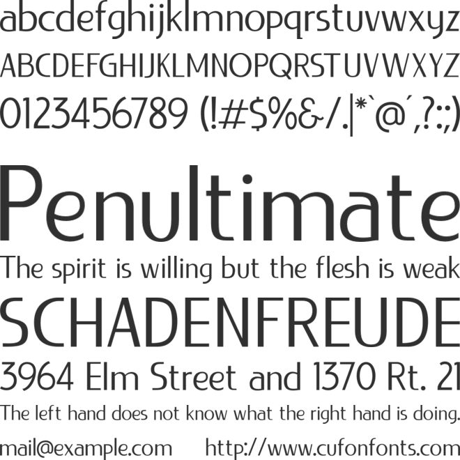 LIEUR-PERSONAL USE font preview