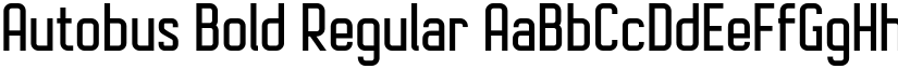 Autobus Bold Regular font