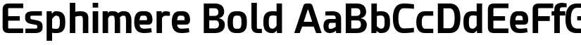 Esphimere Bold font