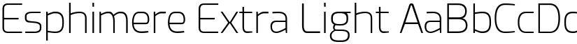 Esphimere Extra Light font