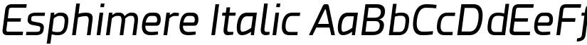Esphimere Italic font