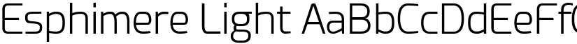 Esphimere Light font