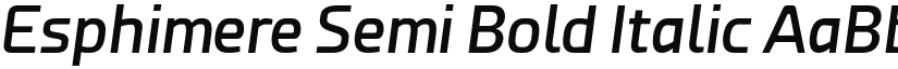 Esphimere Semi Bold Italic font
