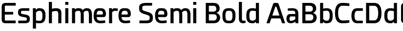 Esphimere Semi Bold font