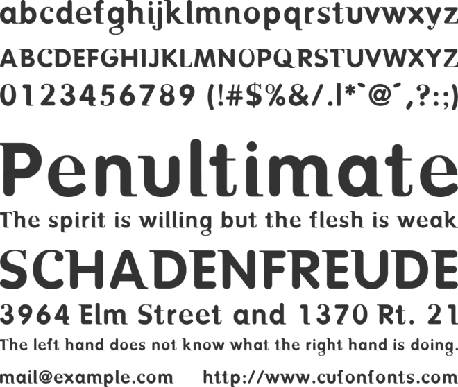 Birth Riot font preview