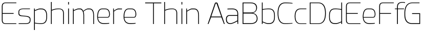 Esphimere Thin font