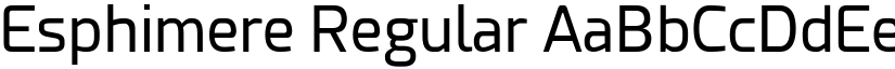 Esphimere Regular font