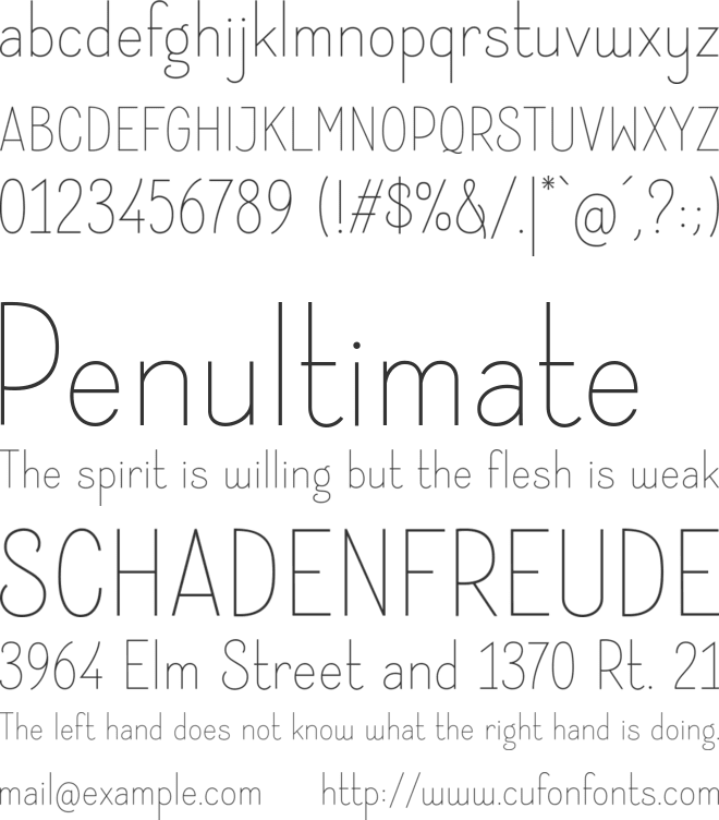 Instine Sans font preview