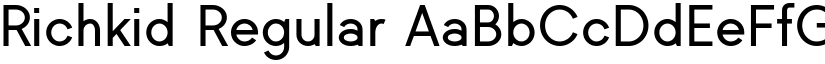 Richkid Regular font