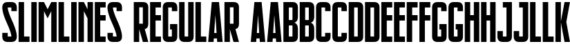 Slimlines Regular font