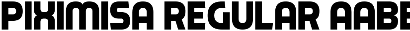 Piximisa Regular font