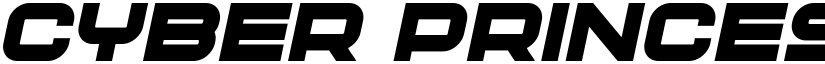 Cyber Princess Italic font