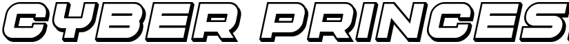 Cyber Princess 3D Italic font
