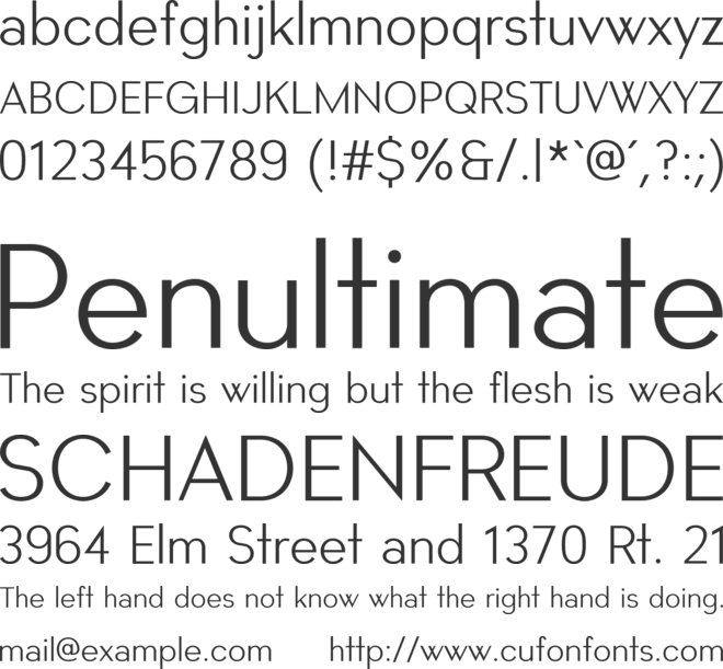 Montblanc font preview