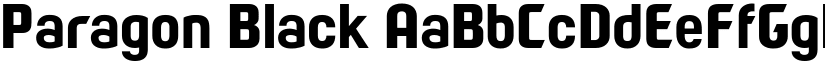 Paragon Black font