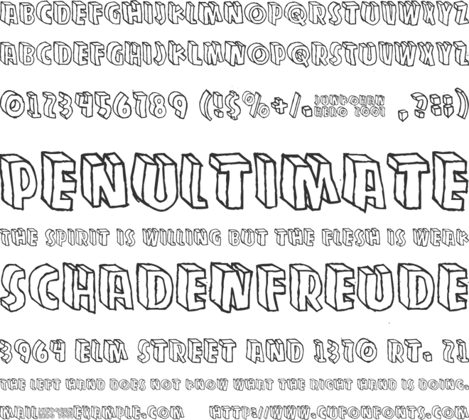 Zupagargonizer font preview