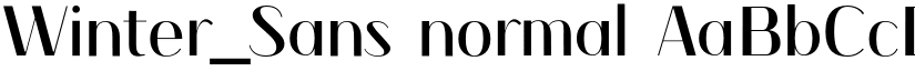 Winter_Sans normal font