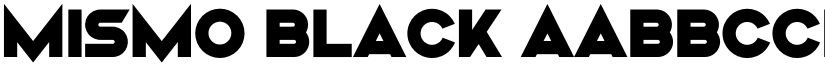 Mismo Black font