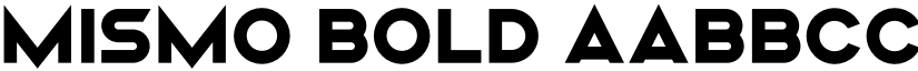 Mismo Bold font