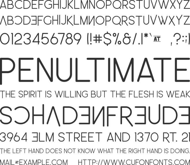 Leo Rounded font preview