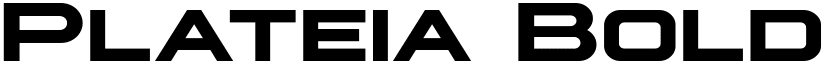 Plateia Bold font