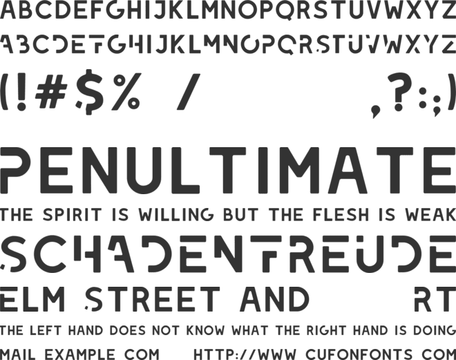 LEIXO font preview