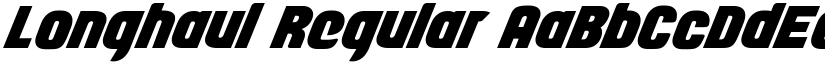 Longhaul Regular font