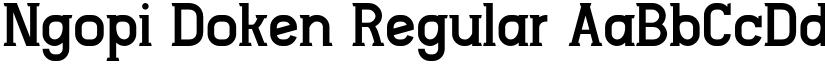 Ngopi Doken font download