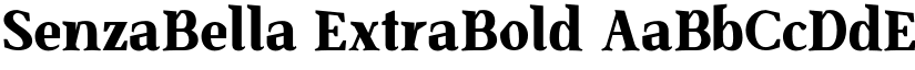 SenzaBella ExtraBold font