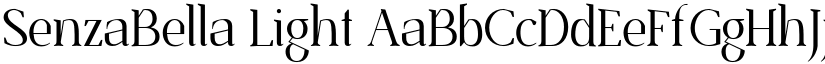 SenzaBella Light font