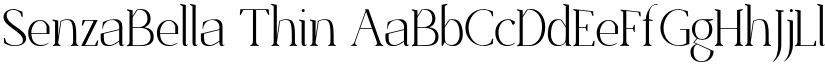 SenzaBella Thin font