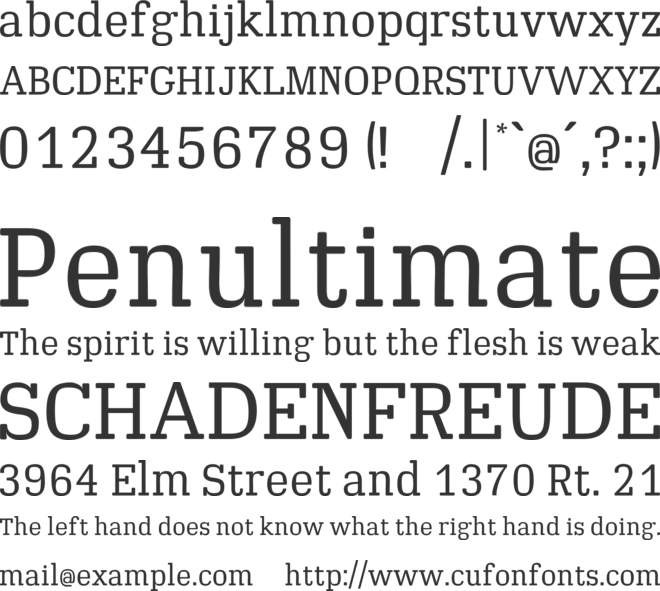 10 Muc Zeit font preview