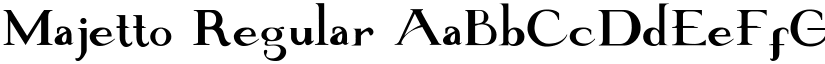 Majetto Regular font