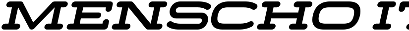 Menscho Italic font