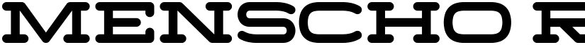 Menscho Regular font
