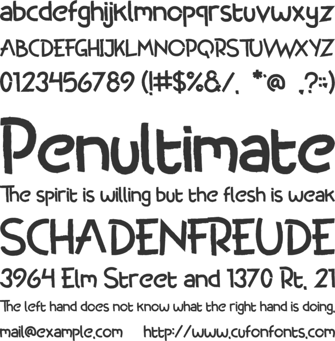 West Djakarta font preview