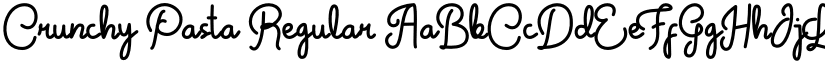 Crunchy Pasta Regular font