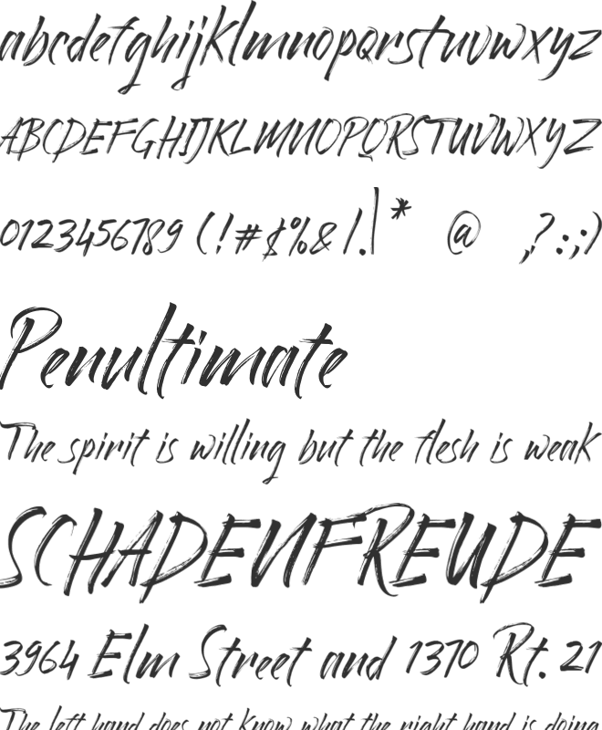 Rollingstand font preview
